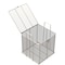 Anysizebasket Rectangular Wire Mesh Basket: 12Lx12Wx12H, 304 SS, 1/4 Rod Frame, Hinged Lid W/ Latch, Mesh: 8x.047 TMT-120120120-Q08S - alternate 1